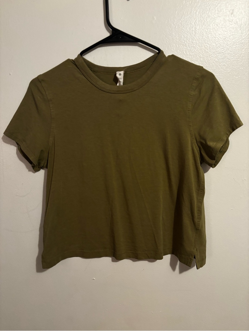 Lululemon Olive Green Short Sleeve Tee